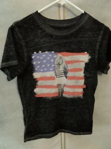 Freeze Distressed Amerika Flagge 4. Juli USA patriotisch Damen T-Shirt schwarz XS - Bild 1 von 4