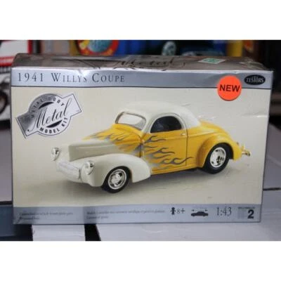 TESTORS 1941 WILLYS COUPE DIECAST ASSEMBLY MODEL KIT 1/43 SEALED BOX SKILL 2 (A) - Image 1 of 2