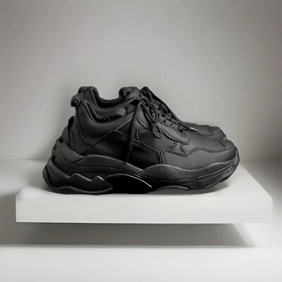 Tênis Jeffrey Campbell Lo-Fi salto alto plataforma sola robusta preto 6.5 - Imagem 1 de 4