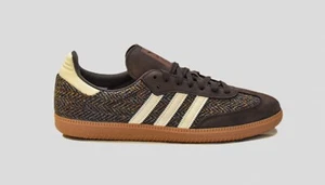 Adidas Samba X Harris Tweed Tallas 7 7.5 8 9.5 10 Marrón/Blanco Originals ID1450 - Imagen 1 de 5