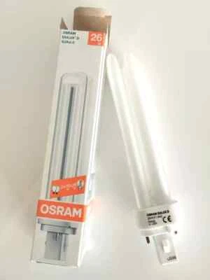 OSRAM DULUX D 26W/21-840 2 PIN LAMPADINA FLUORESCENTE LUCE BIANCA 4000 K G24D-3