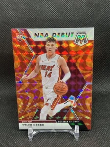 2019-20 Panini Mosaic NBA Debutto Reactive Orange Prizm Tyler Herro #280 Rookie RC - Foto 1 di 2