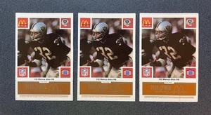 Three (3) count lot 1986 McDonald's Raiders Gold Tab #32 Marcus Allen - Picture 1 of 2