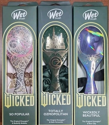 Lote completo de pincel molhado Wicked coleção completa em caixas com acessórios 3 peças NOVO - Imagem 1 de 2