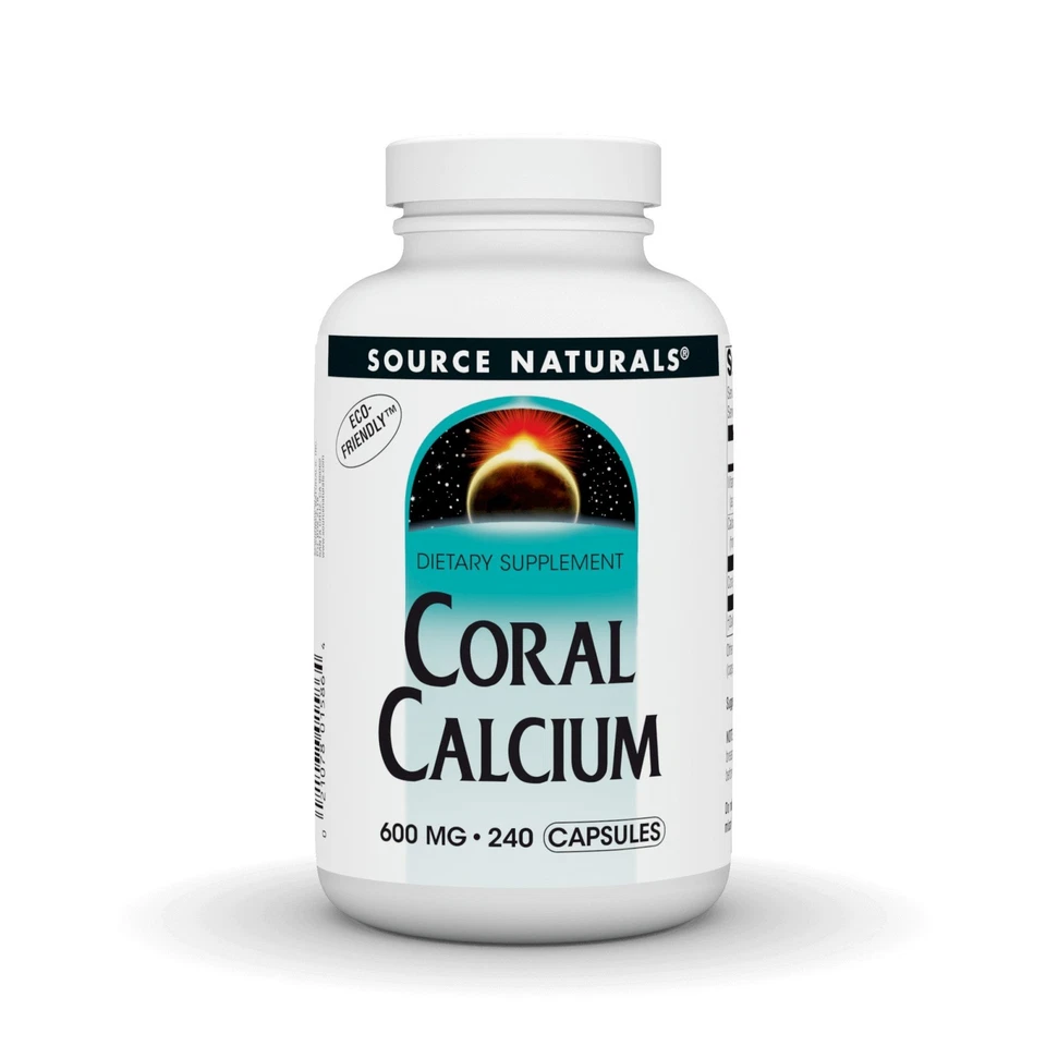 Source Naturals, Inc. Coral Cálcio 600mg 240 Cápsulas - Imagem 1 de 1