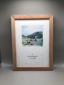 Disney Winnie The Pooh Arte Enmarcado Clásico “Un Just Being Together Sort Of Day” - Imagen 1 de 5