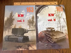 Wydawnictwo Militaria 163 168 KW Volume 1 & 2 WWII Kliment Voroshilov Tank - Picture 1 of 16