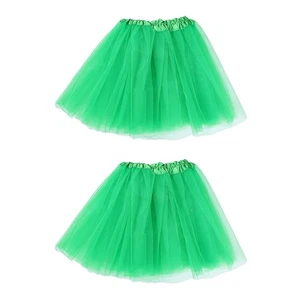2 Pcs Princess Dress TUTU Skirt Girl Child Tulle Women Halloween Costume - Picture 1 of 12