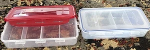 2 Stk. QVC Lockinlid rechteckige geteilte Behälter. - Bild 1 von 4