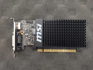 MSI NVIDIA GT 710 2GD3H LP GPU 2GB LOW PROFILE - FAST SHIPPING - Picture 1 of 6
