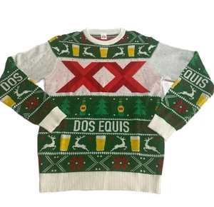 Dos Equis Beer Ugly Christmas Sweater, for Beer Lovers, Size L, NWOT - Picture 1 of 9