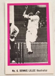 Rare Ttue Rookie Dennis Lillee Australia 1974 Sunicrust Cricket Card RC - Picture 1 of 4