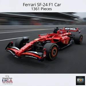 Auto Ferrari SF-24 F1 NUOVA - Set Blocchi Costruzioni - 1361 Pezzi - Foto 1 di 6