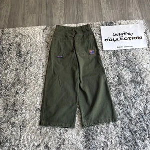Vintage 90’s Jnco Twin Cannon Green Halloween Jeans Grail Men’s Size 34x32 RARE - Picture 1 of 9