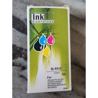 HP 951XL Cyan Ink Cartridge Officejet Pro 251dw 276dw Inkjet Printer - Image 1 of 4