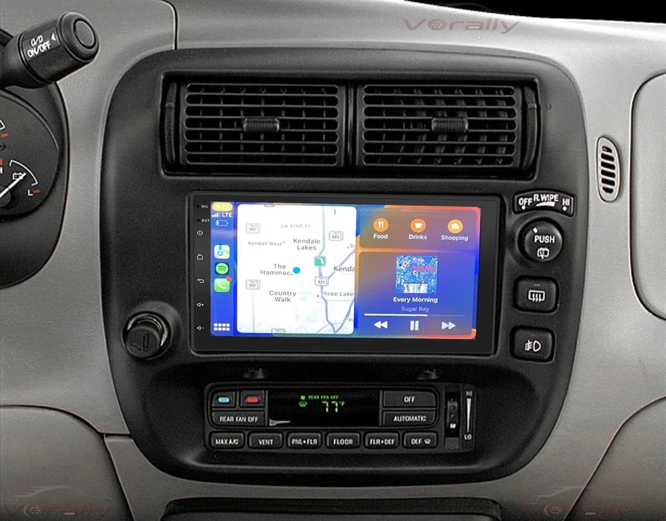 Para 1997-2001 Mercury Mountaineer Apple Carplay rádio estéreo Android 15 navegação GPS - Imagem 1 de 4