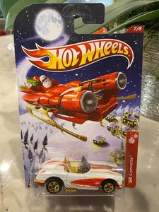 2012 Hot Wheels Holiday Hot Rods '58 Corvette #7/8 SHIPS IN PROTECTOR - Picture 1 of 1
