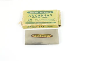 Vintage Norton Abrasives Arkansas Pocket Stone - Sharpening Medical Instruments - Picture 1 of 7