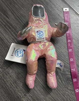 Intel Pentium II MMX Bunny People Doll PINK colored with Tag 1997 - Image 1 of 2