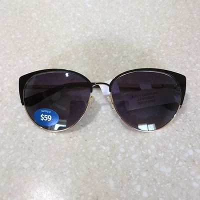 Juicy Couture JU612GS SAM 0807 Black and Gold Sunglasses 57-16-140 - Image 1 of 4