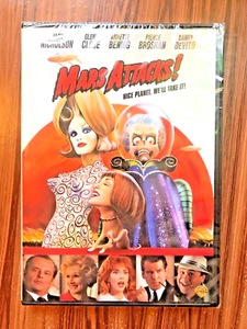 Mars Attacks DVD Nicholson Brosnan Devito 1996 Movie Sci-Fi Comedy Action NEW - Picture 1 of 9