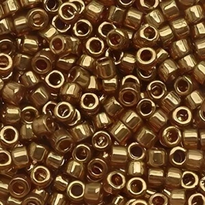 DB115 Miyuki Delica Seed Beads Size11/0 Metallic Topaz Rose Gold Luster 7GM - Picture 1 of 4