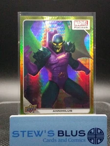2023 Upper Deck Marvel Platinum Annihilus Yellow Spotlight /399 #77 - Picture 1 of 2