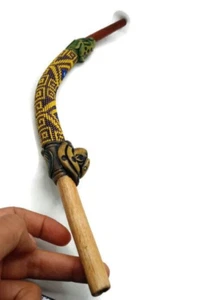 Figuras geométricas hechas a mano Tepi Sangre Stick Decordo cuentas multicolores - Imagen 1 de 6
