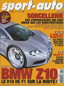 SPORT AUTO n°467 12/2000 BMW Z6 CLIO V6 HONDA S2000 BILAN F1 2000 - Imagen 1 de 1