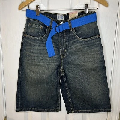 Pantalones Cortos de Jean Canyon River Azul para Niños Talla 14 con Cinturón Cintura Ajustable Nuevo con Etiquetas Foto 1 de 4