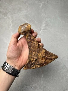 Ancient Battle Iron Ax with Ornament Kievan Rus Viking Era Weapon - Rare - Picture 1 of 13