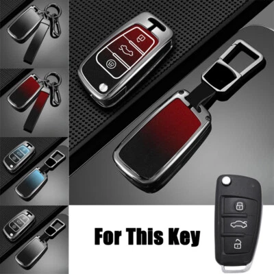 Zinc Alloy TPU Car Key Case Cover For Audi A3 S3 A4 S4 RS4 A6 S6 RS6 Q5 Q7 TT RS Foto 1 de 4
