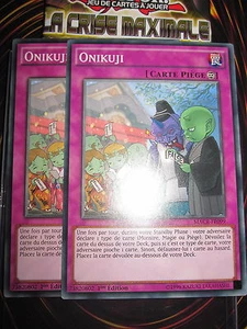 YU-GI-OH! COM ONIKUJI PLAYSET ( 2 CARTES) MACR-FR099 EDITION 1 NEUF MINT - Imagen 1 de 1
