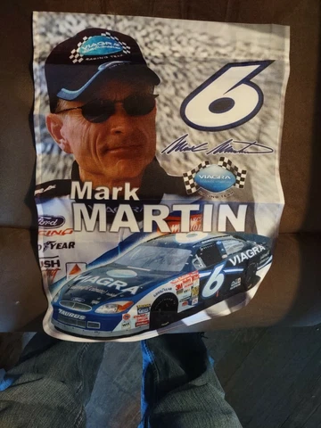 Mark Martin #6 Viagra Single Sided Flag Banner 12"x 17" Cover