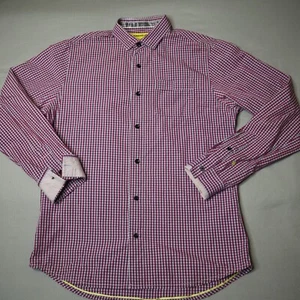 Descendant of Thieves Button Shirt Mens Medium Gingham Check Plaid LE 1/348 Rare - Picture 1 of 23