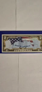2 Dollar Bill Commemorative Gulf Of America - Picture 1 of 6