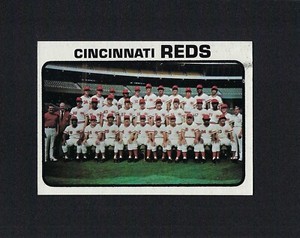 1973 Topps #641 CINCINNATI REDS TEAM CARD Unmarked Checklist NRMT No Creases