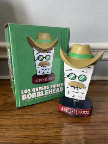 Frisco RoughRiders Texas Minor League Baseball Los Quesos Frisco Bobblehead NIB Cover