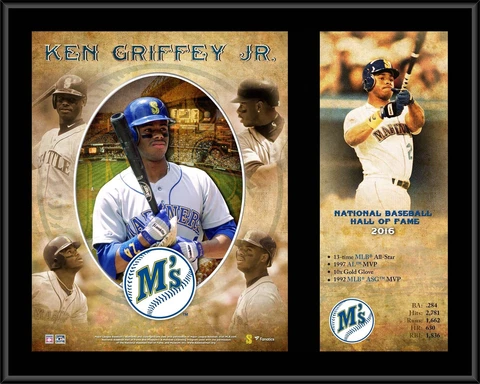 Ken Griffey Jr. Seattle Mariners 12" x 15" Hall of Fame Career Cover