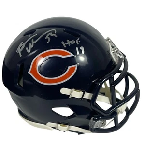 Brian Urlacher Signed Chicago Bears Mini Helmet w/ HOF 18 Beckett Wit BAS COA - Picture 1 of 3