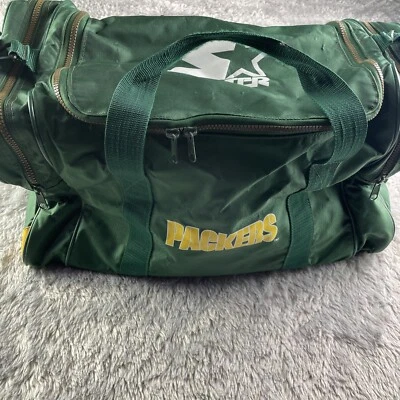 Bolso De Colección Green Bay Packers Verde Amarillo Blanco Starter Lona Gimnasio Viaje NFL Foto 1 de 4