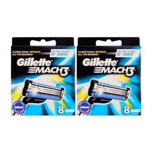 16 Count Gillette Mach3 Refill Razor Blade Cartridges for Mach 3 - Picture 1 of 3