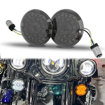 Светодиодные указатели поворота мигалки 3-1/4 дюйма 1157 для Harley Road King Electra Glide - Изображение 1 из 4