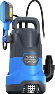 1HP 3500 GPH Sump Pump Submersible Utility Water Pump Portable for Draining - Picture 1 of 11
