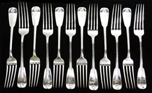 (12) Tenedor de cena TIFFANY & CO PALMA PLATA ESTERLINA 7 1/8" - Imagen 1 de 6