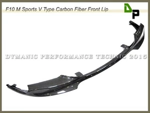 GX Type Front Lip Carbon Fiber For 11-16 BMW F10 528i 535i 550i w/ M-Sport Only - Afbeelding 1 van 3