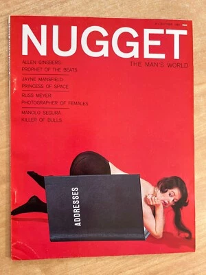 NUGGET Magazine October 1960 Vol 5 #5 PINUP Cheesecake Jayne Mansfield FILE COPY - Image 1 of 4