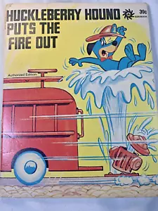 Vintage 1972 Huckleberry Hound Puts The Fire Out Durabook Hanna Barbera - Bild 1 von 24