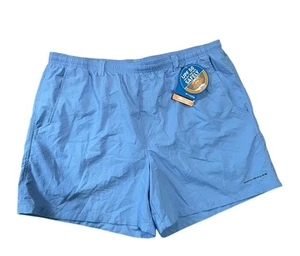Columbia Hombres XXL Backcast Agua Pantalones Cortos Azul Bolsillos Omni-Sombra UPF 50 Natación Nuevos - Imagen 1 de 8