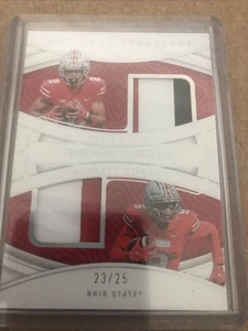 Chris Olave Garrett Wilson 2022 National Treasures Blue RC Dual Relic 23/25 - Picture 1 of 3